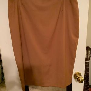 Camel pencil skirt